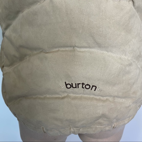 BURTON Suede Ski/Snow Winter Jacket Down Filled S - Picture 6 of 11